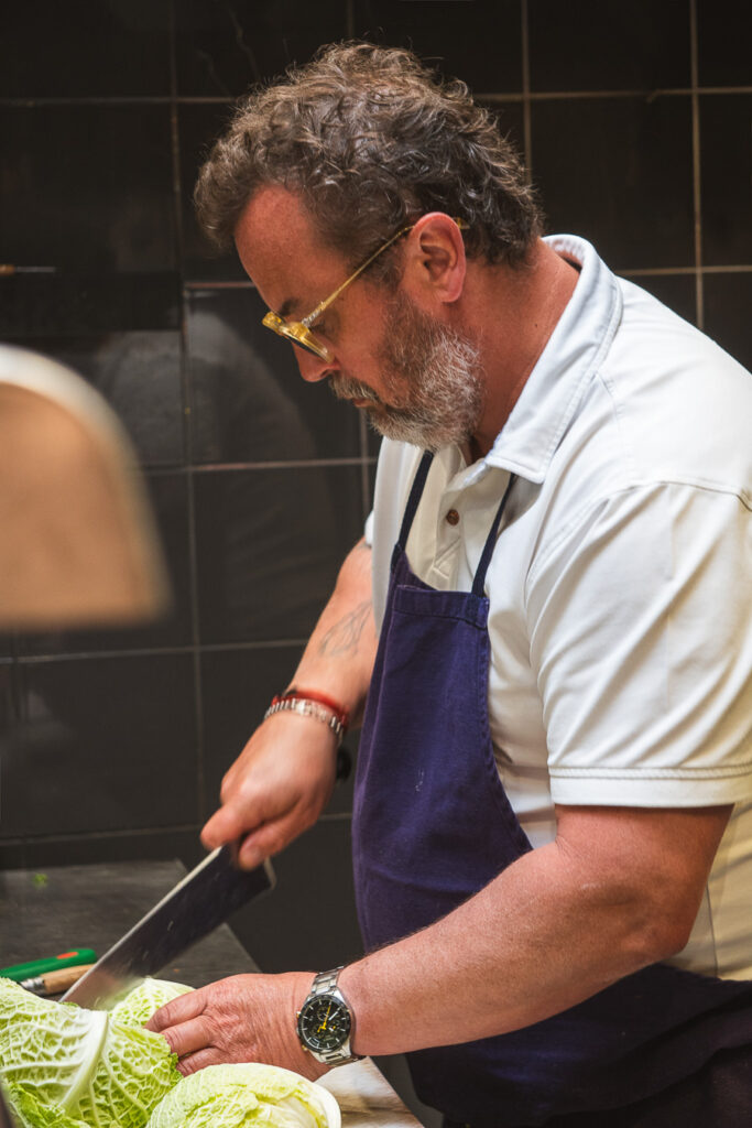 Stéphane Kikel en cuisine