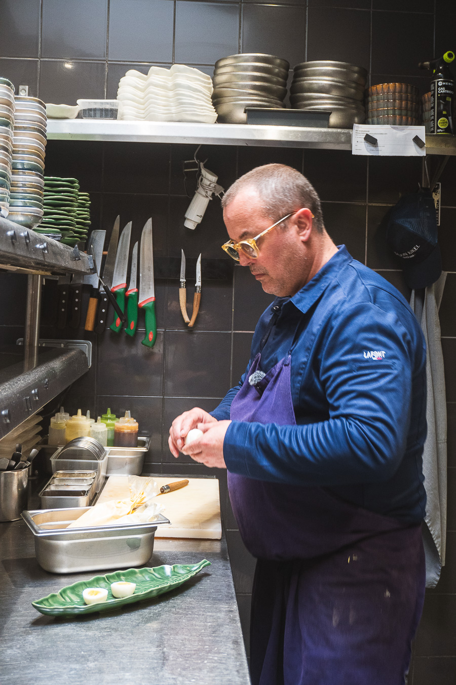 Stéphane Kikel en cuisine